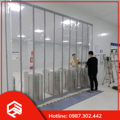 Rèm nhựa PVC nam châm từ tính