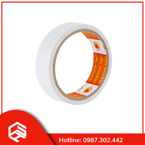 Băng dính 2 mặt trắng trong