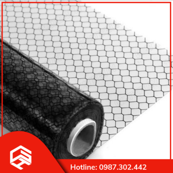 Cuộn màng nhựa pvc ô mắt cáo trong