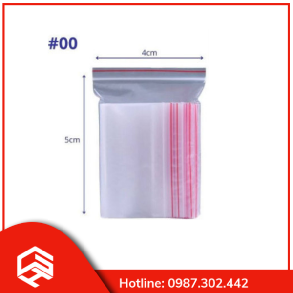 Túi zipper số 00 Túi zipper số 00